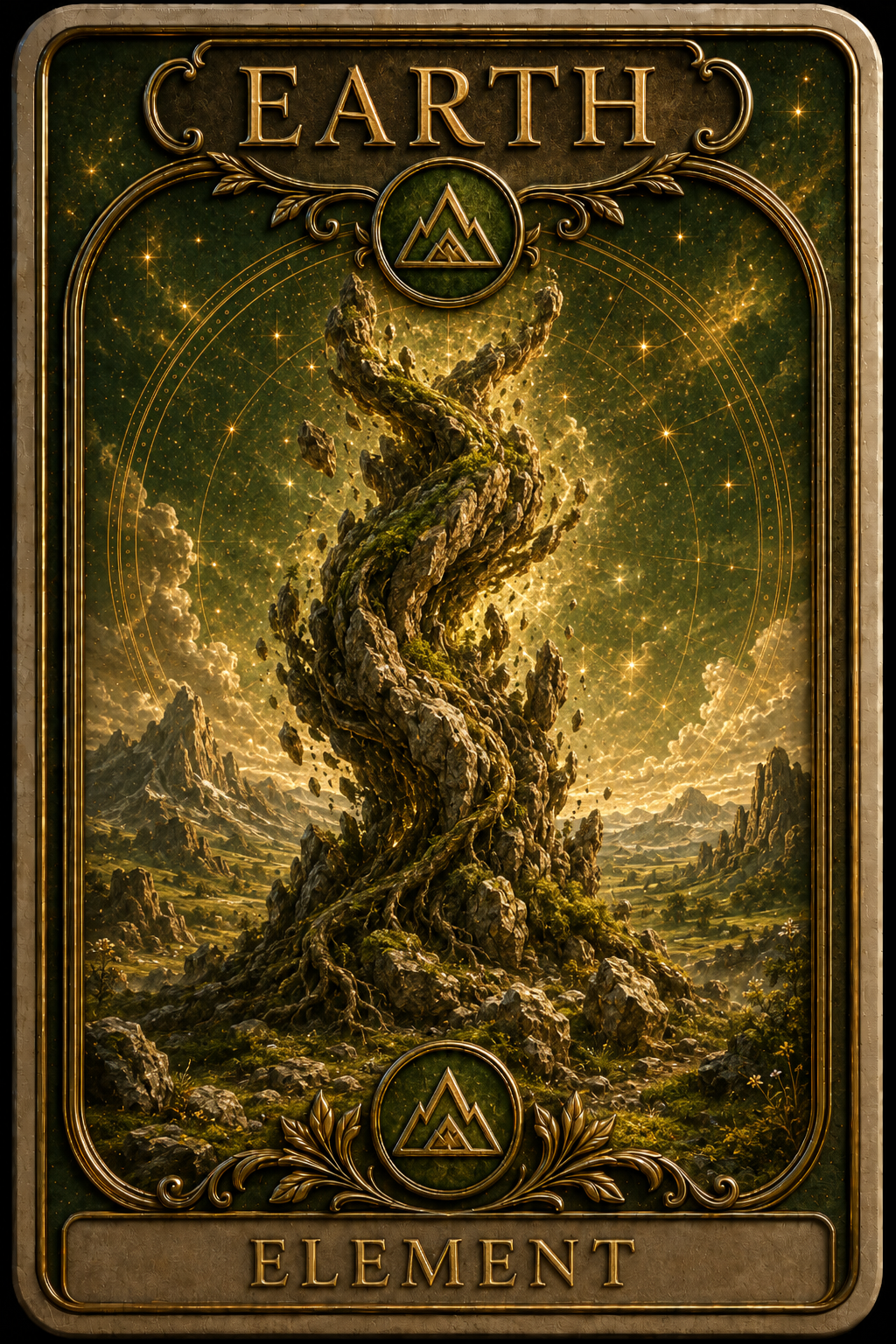 Earth astrology card