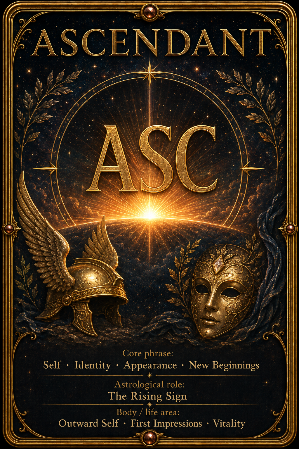 Ascendant astrology card