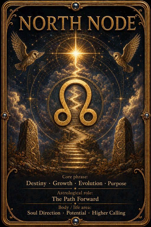 North Node astrology card